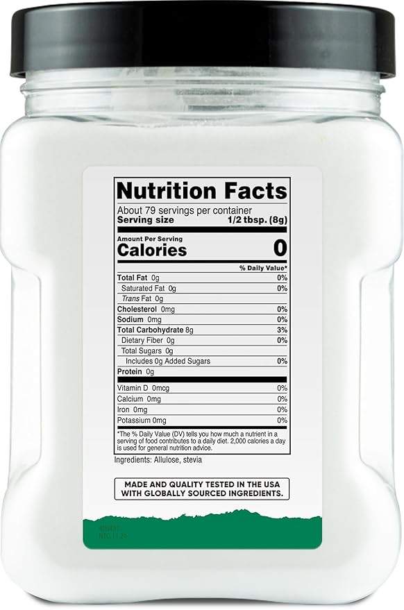 Nutricost Pantry Stevia With Allulose (1.4 Pound) Natural Sweetener - Gluten-Free, GMO-Free