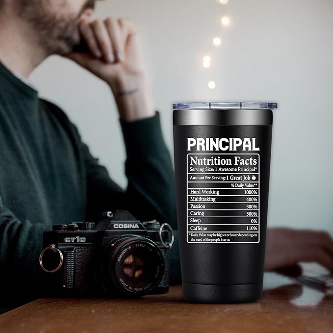 Principal Gifts - Principal Christmas Appreciation Gifts for Men - Principals Day, Teachers Appreciation Day Gift for Principals - 20oz Tumbler