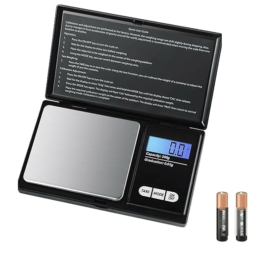 200g X 0.01g Digital Mini Pocket Scale, Weight Scale for Kitchen with Backlit LCD Display, Portable Travel Jewelry Herb Scale for Small Food