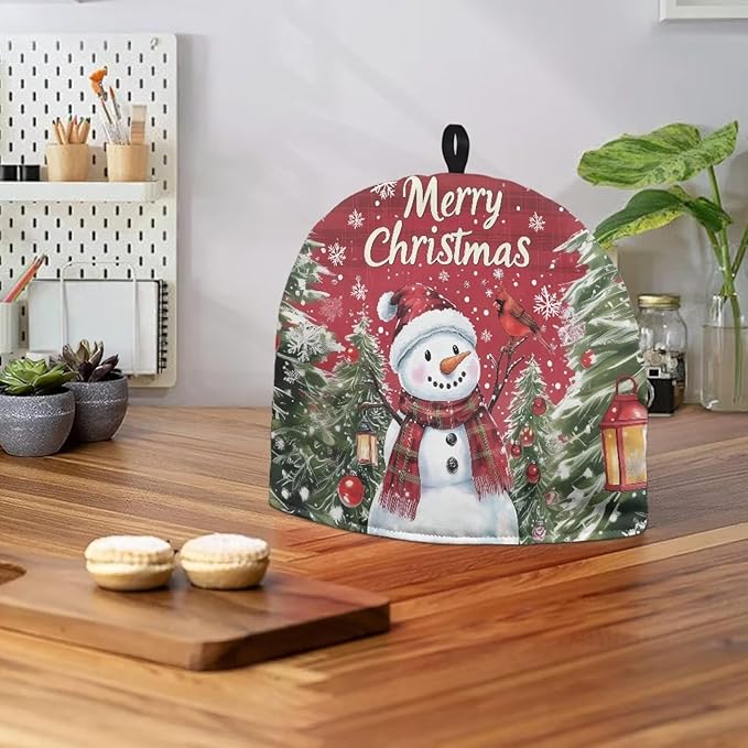 Snowmen Tea Cozy for Teapot Insulated Teapot Cozy Tea Pot Cozy for Keeping Warm Kitchen Accessories for Home Decor Cartoon Tea Kettle Dust Cover Navajo Tea Cosy for Teapot Hipple