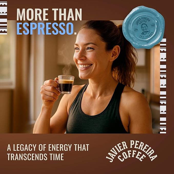 Javier Pereira Coffee - Hard Work Colombian Specialty Coffee – Dark Roast – 100% Arabica – Espresso Specialty – Intense flavor with caramel notes – Ground - 8.8 Oz