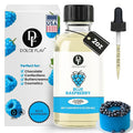 Dolce Flav Blue Raspberry Extract – 2 Ounce Oil-Soluble Kosher, Sugar-Free, Concentrated Blue Raspberry Flavoring for Baking, Chocolates & Desserts, Includes Measured Dropper