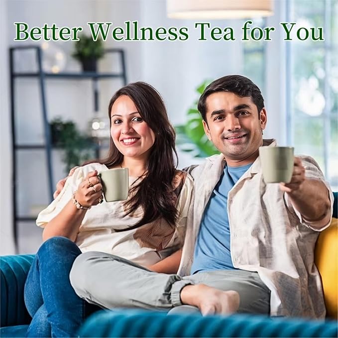Orangic Mullein Detox Tea for Lungs,Smoker,Respiratory Support-Pure Mullein Leaf Herbal Tea for Lung Cleanse,18 Premium Herbs Blend,Breath Easy Tea,Caffeine Free,100% Natural,30 Tea Bags