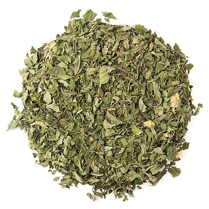 Organic Peppermint Herbal Loose Leaf Tea Pouches - 2oz | Grown in Washington State | USDA and QMI Organic Certified | Naturally Caffeine Free | Aromatic Mint Flavor | Sun Dried Herbal Blend