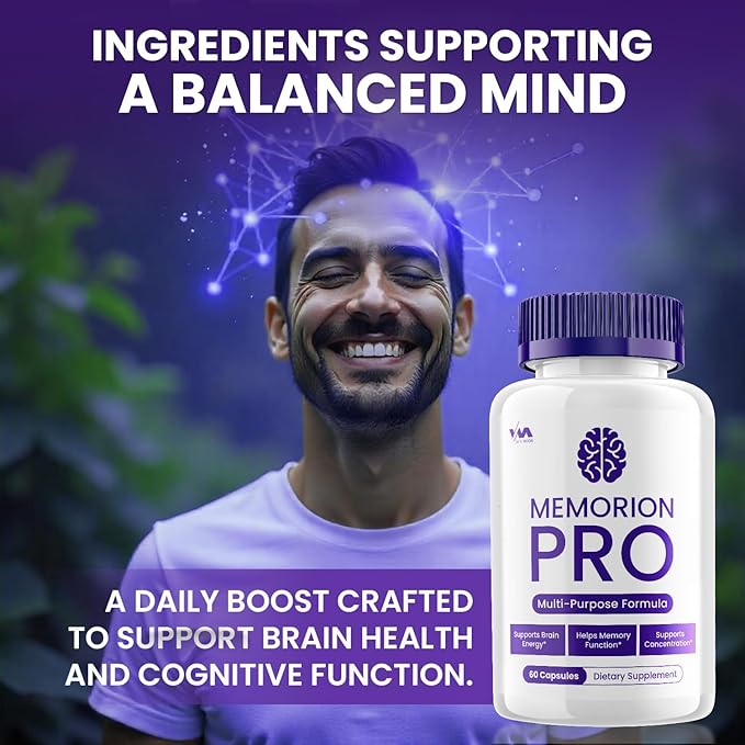 Vitamoon (1 Pack) Memorion Pro Supplement Capsules – MemorionPro Nootropics Pills, Function Support and Reviews, 60 Capsules