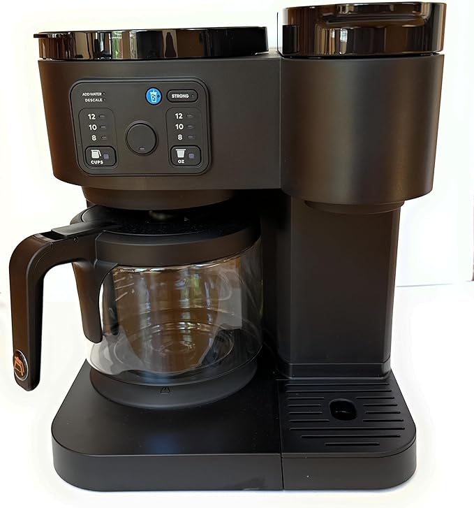 12 Cups Coffee Pot Replacement Compatible for KEURIG K-DUO Essentials 12 Cups Coffee Machine 5000 &5500 and K-DUO G2 K5600 (NOT Compatible with K-Duo 5100 Model) Black Handle
