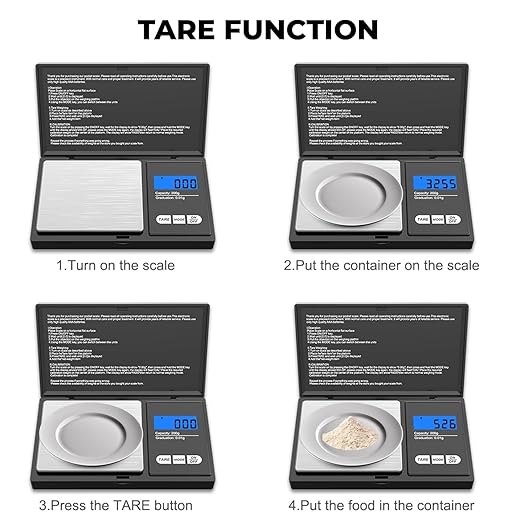 200g X 0.01g Digital Mini Pocket Scale, Weight Scale for Kitchen with Backlit LCD Display, Portable Travel Jewelry Herb Scale for Small Food