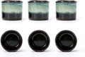 Japanese Tea Cups Set of 6 Ceramic Tea Cups, 2.5 Ounces Ceramic Cups, Matcha Cups (magic exterior)