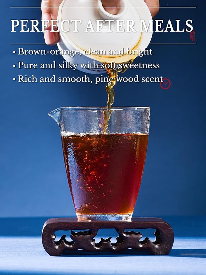 CO-OP 1950 Anhua Tianjian Dark Tea Loose Leaf, 150g, Traditional Aged Chinese Hei Cha from Hunan with Smoky Aroma, Smooth, Earthy & Mellow Post-Fermented Tea, No Additives, 20 DIY Empty Teabags