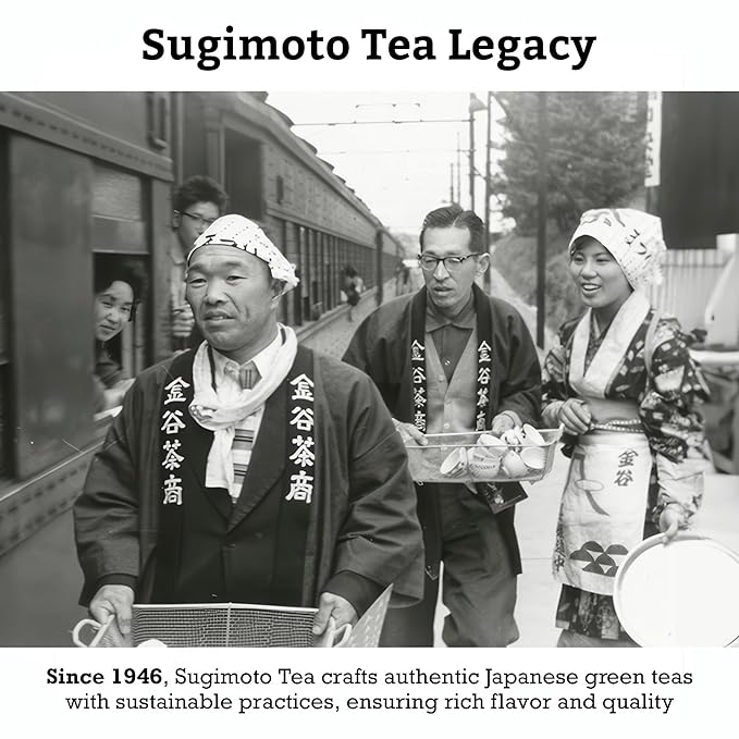 SUGIMOTO TEA Japanese Hojicha Roasted Green Tea Loose Leaf 0.5 lb (227 g) Pack of 1