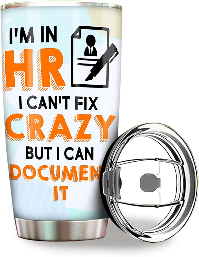 Human Resources Gifts Tumbler - Stainless Steel 20oz, HR Gifts For Women Men, HR Coffee Cups For Employees Staffs (HR08)