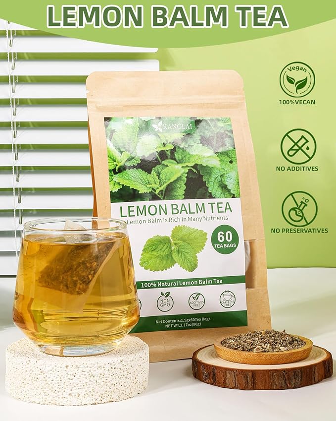 Lemon Balm Tea Bag Pure Natural Dried Herb - Premium Lemon Balm Leaf Caffeine-free