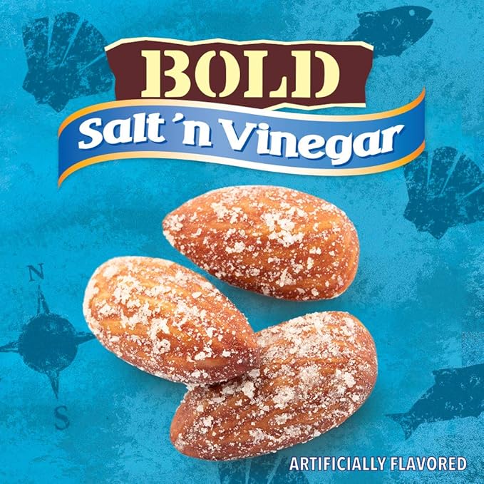 Blue Diamond Almonds Salt N' Vinegar Flavored Snack Nuts, 16 Oz Resealable Bag (Pack of 1)
