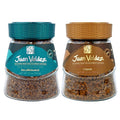 Juan Valdez Freeze-Dried Instant Coffee Bundle - Regular & Decaffeinated | 100% Colombian Arabica Beans | Smooth & Rich Taste - Premium Colombian Coffee | 2 Jars - 3.5 oz (100 g) Each