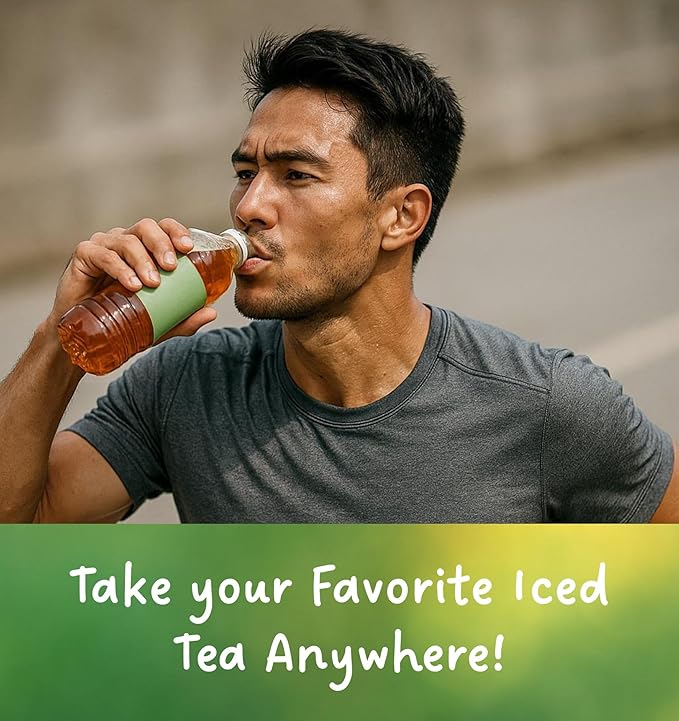 BioSweet Iced Tea Mixes - Lemon Flavor | Zero Calorie Mix from Real Black Tea | Naturally Sweetened & Flavored | Non GMO, Gluten Free, Vegan (16 single-serve packets)
