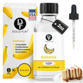 Dolce Flav Banana Extract – 2 Ounce Oil-Soluble Kosher, Sugar-Free, Concentrated Ripe Banana Flavoring for Baking, Smoothies & Ice Cream, Includes Measured Dropper