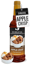 Syruvia Coffee Syrup, Apple Crisp Flavored Syrup for Drinks, Lattes, and Desserts – 25.4 fl oz,