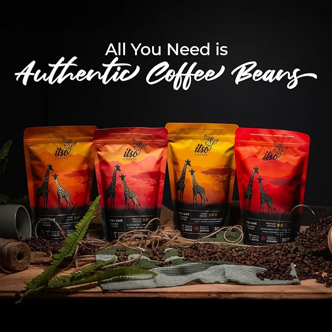 Medium Roast Whole Bean Coffee – Smooth & Balanced Arabica for Espresso, Cold Brew & Pour Over – Fresh Roasted Specialty Kenyan AA Beans – 300g Bag