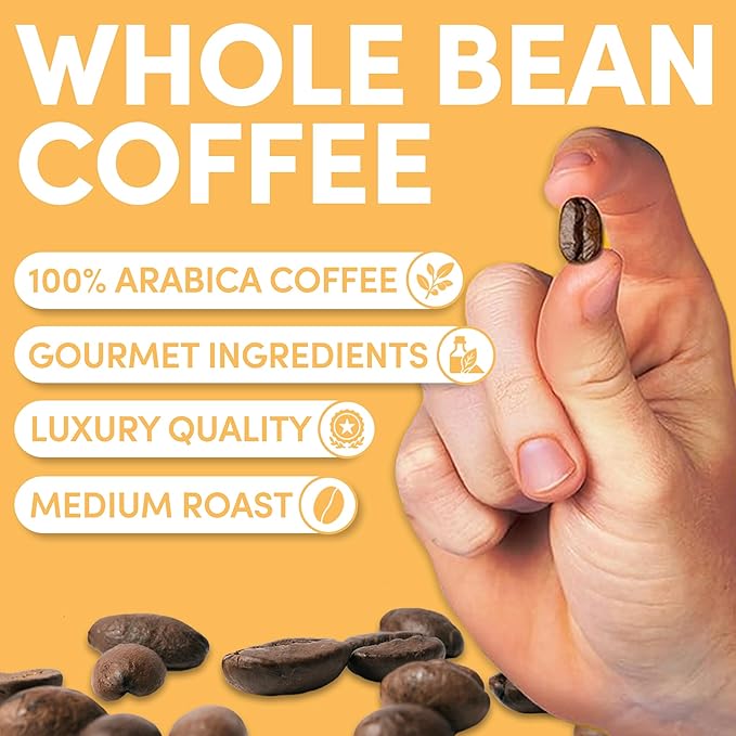 Sarasota Coffee Whole Bean Signature House Breakfast Blend | Medium Roast Gourmet Coffee Beans | Low Acid, Mold Free, Specialty Grade Bulk Beans | 5lb (80 oz)