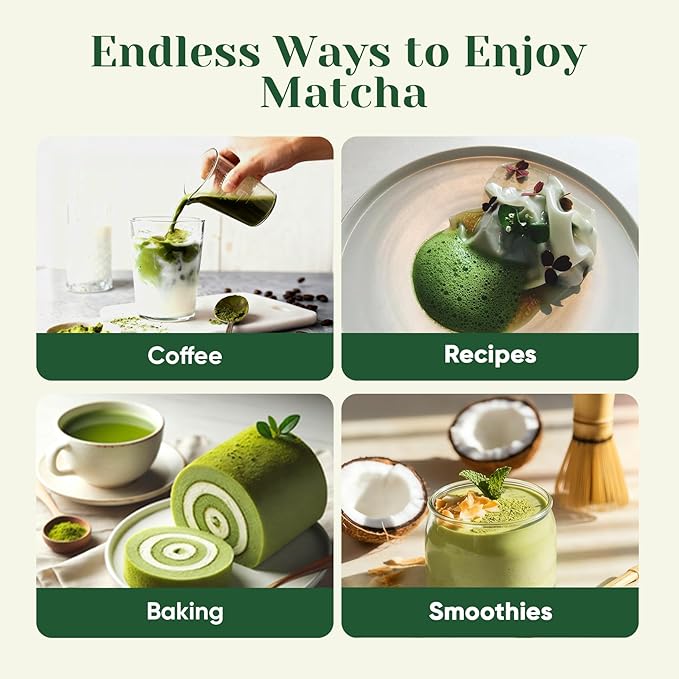 Venture Pal Superior Ceremonial Grade Matcha Powder, 100% Pure First Harvest Matcha Powder, Green Tea sourced from Uji – Vegan, Gluten-Free, No Additives, Unsweetened (30g/1.06oz Tin)