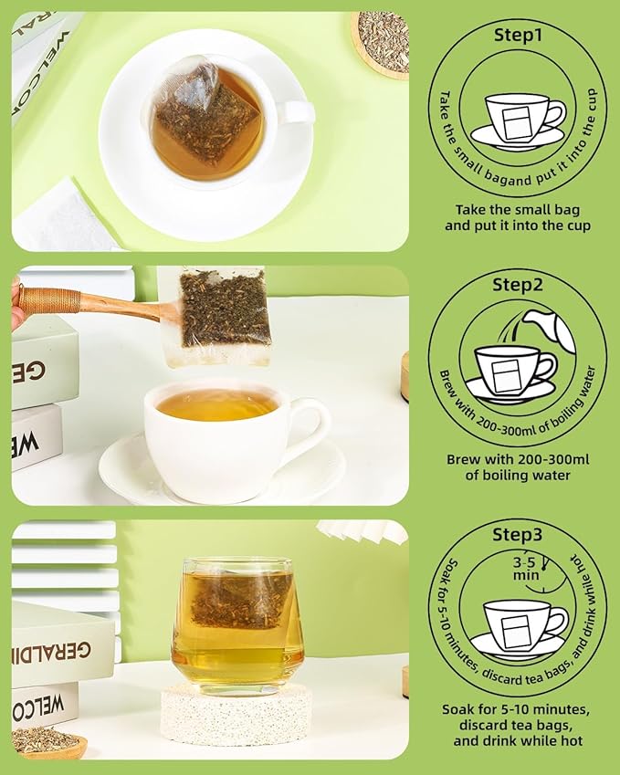 Lemon Balm Tea Bag Pure Natural Dried Herb - Premium Lemon Balm Leaf Caffeine-free Non-GMO, No Additives