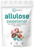 Allulose Sweetener, 3 Pounds (48 Ounces), Zero Calorie, Plant Based Sugar Alternative, No After Taste, Best for Coffee, Drinks, Tea, Cooking and Baking, Keto Diet and Vegan Friendly