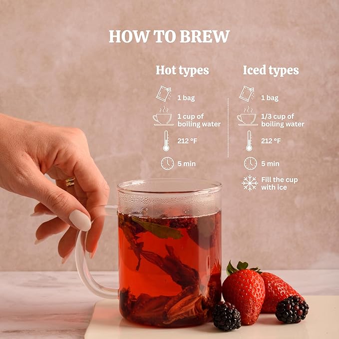 Alibú Dried Fruit Tea Infusions - Alegria - Strawberry, Apple, Kiwi, Hibiscus – Certified Vegan, 100% Natural, Hot or Iced, Caffeine Free, Eat or Drink - Box of 2.12 oz