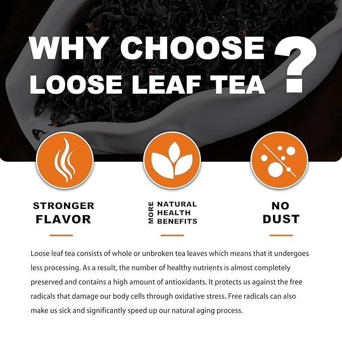 RIANTEA Organic Black Tea Bags - Low Caffeine, Cold & Hot Brew, Premium Quality from Award-Winning Plantation, Non-GMO, Biodegradable, Unsweetened, 100% Natural