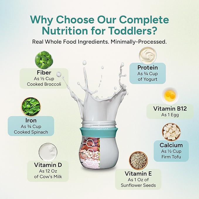 Else Nutrition Toddler Formula 12-36 mo., Plant Based Toddler Nutritional Drink - Soy & Dairy Free, Lactose Free - Complete Baby Formula (12-36 mo.), Protein Powder w/ 20+ Vitamins (22oz, 4-Pack)