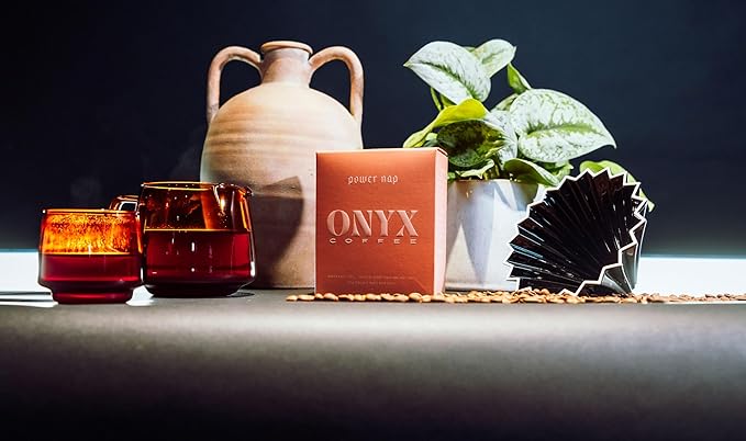 Onyx Coffee Lab Power Nap Half Caffeine Coffee Blend – Half-Caf Medium Roasted Coffee Beans Whole – Coffee Whole Beans w/Brown Sugar, Peach, & Floral Notes