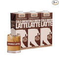 Wandering Bear Double Latte Organic Cold Brew Coffee — 32 fl oz, 3 pack - Creamy High-Protein Cold Brew Latte, 11 g Protein, Only 100 Calories, 5 g Sugar, Double Shot Strength (Shelf-Stable)