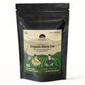 NEPAL TEA Organic Black Tea Bags from the Himalayas - 50 Pyramid Tea Bags in a Resealable Pouch - Single Origin from a Family Farm - Black Tea Bags with Loose Leaf Tea Inside (Himalayan Sunrise)