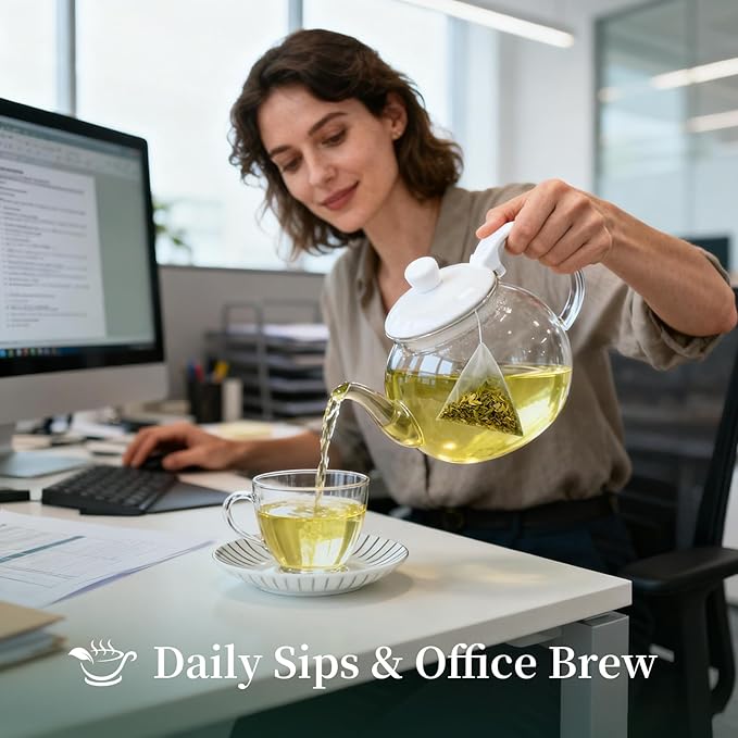 ZenVerdant USDA Organic Longjing Green Tea Bags, 40 Count | Plant-Based Fiber | Authentic Dragon Well | Individually Wrapped Quick Brew