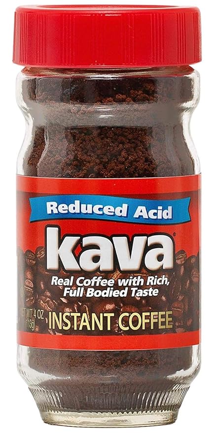 Kava Coffee Low Acid Neutralized Instant Coffee, 4 Ounce (Pack of 1)