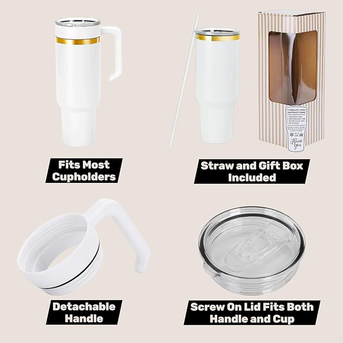 40oz Christian Tumbler with Handle & Straw – “Rooted in Christ,” “Jesus Is King,” Faith Scripture Gift – Double Wall Insulated Stainless Steel Mug for Hot & Cold Drinks (Rooted In Christ)