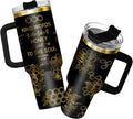 34HD Honey Bee Tumbler with Handle & Straw, 40oz Stainless Steel Vacuum Insulated Christian Coffee Mug, Bee Gifts for Birthday Mothers Day Christmas, Gifts for Women Teachers Mom Daughter Friend