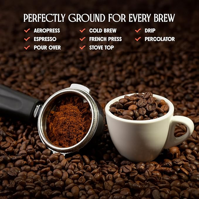 Forza Arabica Coffee Whole Bean, Medium Dark Roast Whole Bean Coffee Bold Flavor with Dark Chocolate, Hazelnuts & Caramel, Freshly Roasted in Brooklyn, 35.2 oz (2.2lb) Bean Bag