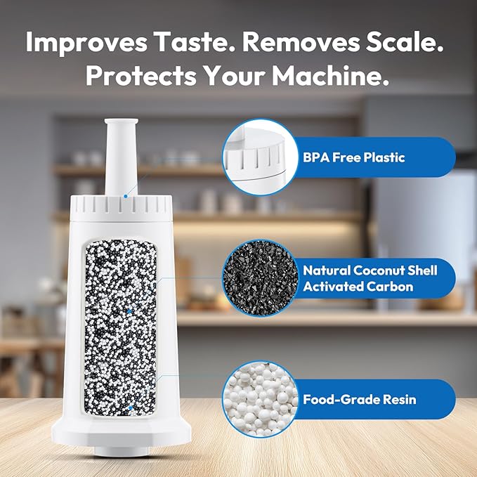Water Filters for Breville Espresso Machine Barista Touch Bes880, Barista Pro BES878, Oracle Touch BES990, Oracle BES980, Replacement Dual Boiler BES920 Bambino ClaroSwiss