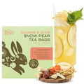 Tea Facto Cool Cleanse* Asian Pear Tea Bags with Dried Pear, Apple, Carrot, Licorice Root, Sugarcane Fiber and Broomgrass Roots - Natural Fibers, Zero Added Sugar, Non-caffinated - 10 Count