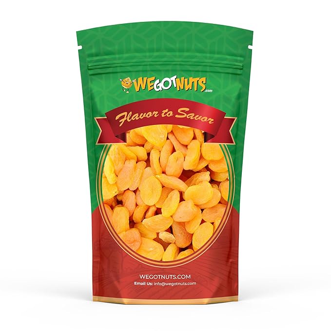 Dried Turkish Apricots-5lbs,(80oz) Resealable Bag-Natural, Farm Fresh, Whole, No Added Sugar, No Pits- Kosher Certified, Healthy Diet Snacks, Fruit Pie Filling, Baking-Soft and Chewy- by We Got Nuts