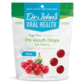 Dr. John's Healthy Sweets Tart Cherry Dry Mouth Drops with Zero Sugar, Dye Free, Plant Based, Keto Friendly, 24 Count, 3.85oz Bag