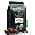 The Bean Organic Coffee Company Water Processed DECAF Egg Nog, Medium Roast, Whole Bean Coffee, 16-Ounce Bag