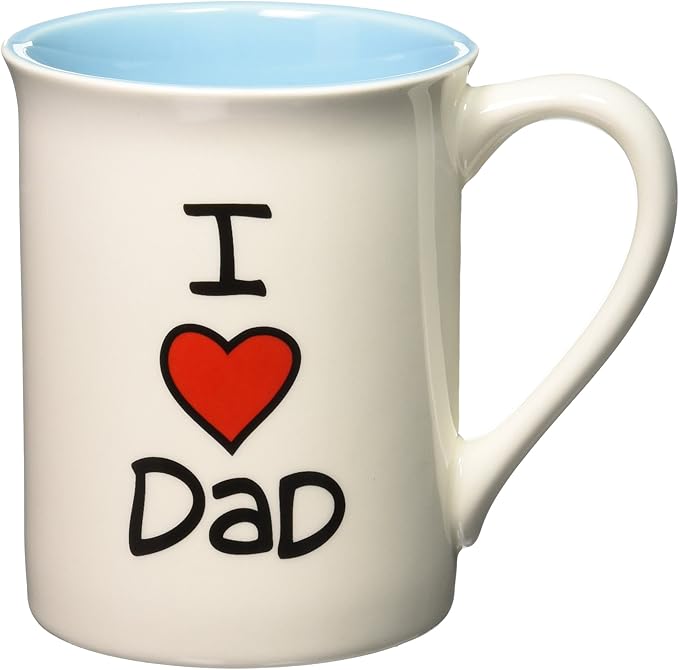Our Name is Mud “I Heart Dad” Stoneware Mug, 16 oz.
