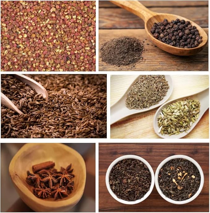 AUNMAS Seasoning Strainer, Stainless Steel Tea Mesh Tea Infuser Strainer with Extended Chain Hook for Brew Loose Leaf Tea and Seasonings, Sliver 5.52 x 3.94in