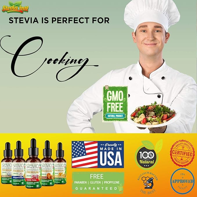 Stevia Intl - (Pack of 5) Wonka Land Bundle. Stevia Liquid Drops with 5 Flavors. All Naturally Sweet, Non-Bitter, No Sugar Added, 0 Carb, 0 Calorie, Non-GMO, Vegan, Diabetic & Keto Friendly (1oz)