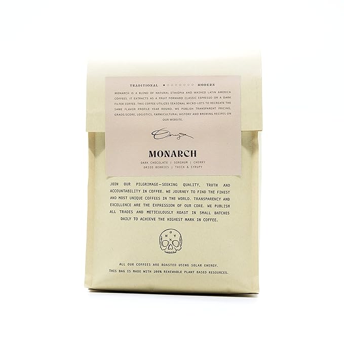 Onyx Coffee Lab Monarch Whole Bean Espresso Coffee Blend – Medium Dark Roasted Coffee Beans Whole – Coffee Whole Beans w/Notes of Dark Chocolate & More