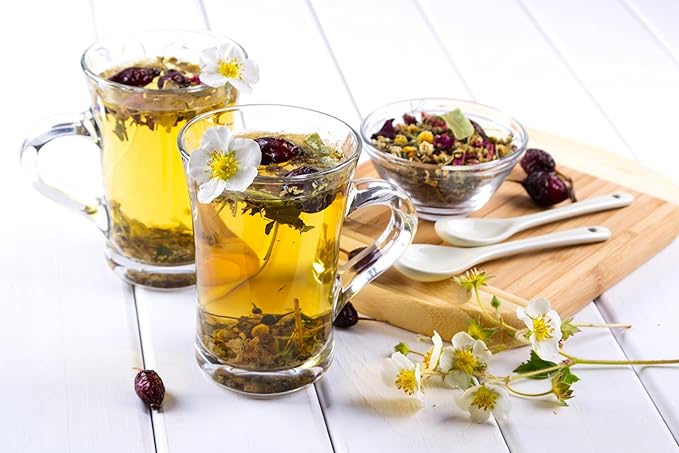 Pure And Easy Tea, Nighttime Nirvana, Sleep & Relaxation Herbal Tea, Caffeine-Free Whole-Leaf Blend with Chamomile, Lavender & Lemon Balm, Premium 20 Plant-Based Sachets