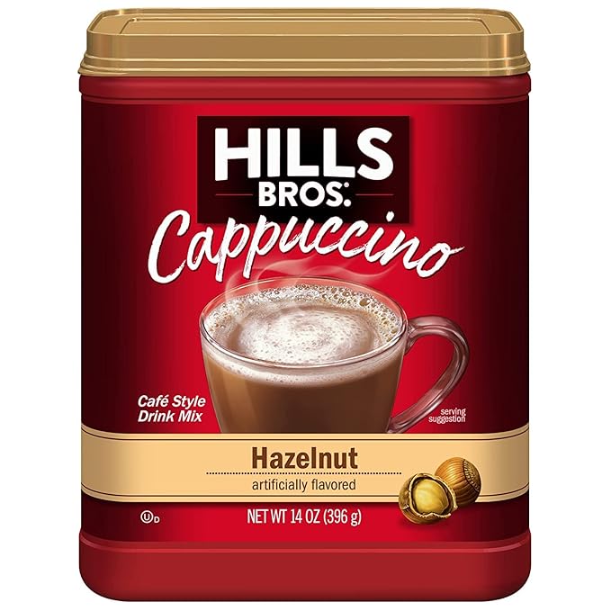 Hills Bros. Flavor Coffee (Hazelnut, 14 Ounce (Pack of 8)