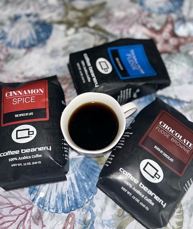 Chocolate Fudge Brownie Flavored Coffee SWP Decaf, Specialty Arabica Coffee, Medium Roast, 12 ounce, Whole Bean