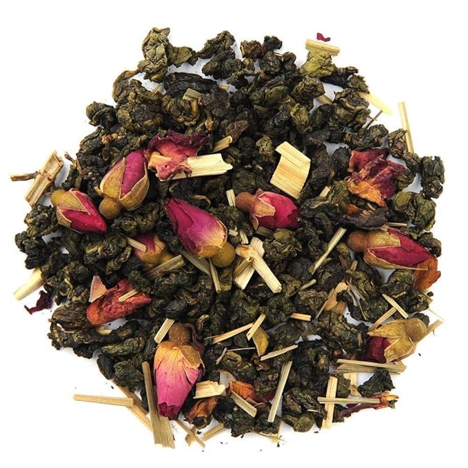 Organic Positively Tea Company, Summer Rose Oolong Tea, Loose Leaf, 16 Ounce